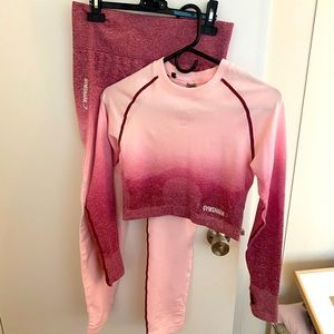 Pink Ombré Gymshark Set